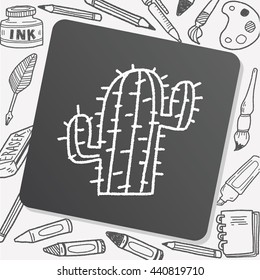 doodle cactus