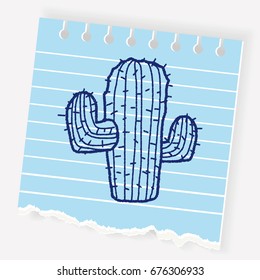 doodle cactus