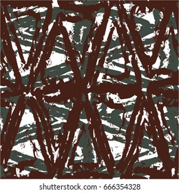 Doodle in a cage pattern background vector background