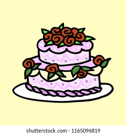 Doodle Cake Birthday