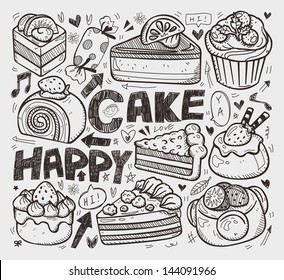 Doodle Cake Element