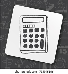 Doodle Calculator Stock Vector (Royalty Free) 735945166 | Shutterstock