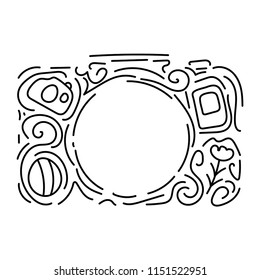 doodle camera, vector clip art