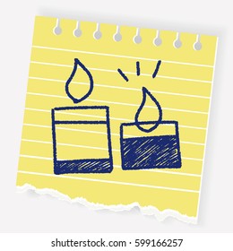 doodle candle