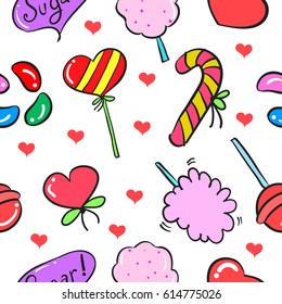 Doodle of candy sweet design art