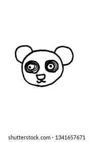 doodle cartoon bear