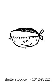 doodle cartoon boy face