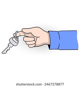 doodle cartoon illustration, hand bring access