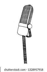 doodle cartoon microphone