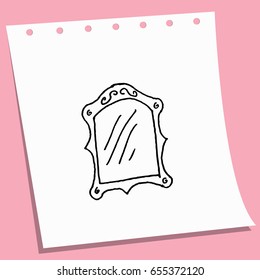doodle cartoon mirror sketch