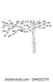 doodle cartoon a tree