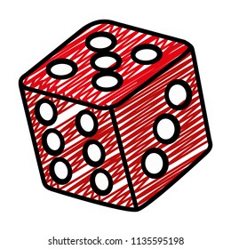 doodle casino cube dice play numbers