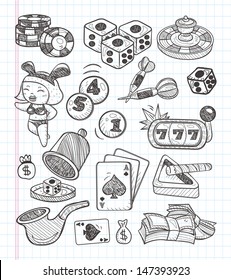 doodle casino icons