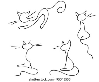 Doodle cats