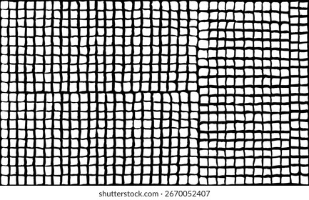 Fondo Horizontal de la célula de Doodle con las células dibujadas a mano negras 