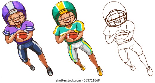 Football Player Clipart Hd Stock Images Shutterstock