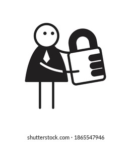 portador de caracteres de doodle con vector de teclado 