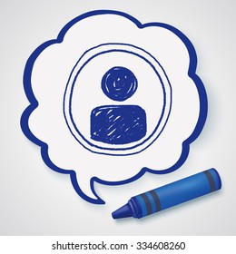 Doodle Character sign