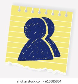 Doodle Character sign