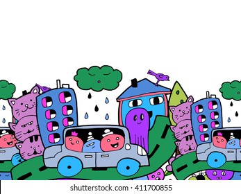 Doodle Characters Cartoon