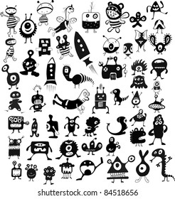 doodle characters set