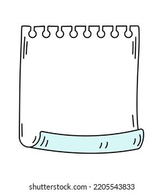Doodle checklist. Blank bullet journal sheets.  To do list, memo pages. Paper empty sheet in doodle style. Sketch stikers vector illustration for notes. 