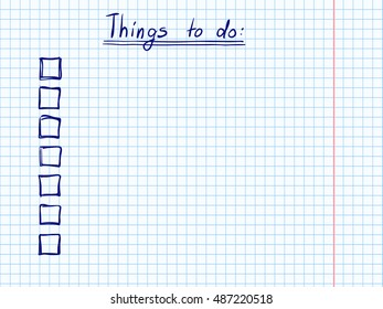royalty free things do checklist stock images photos things to do checklist