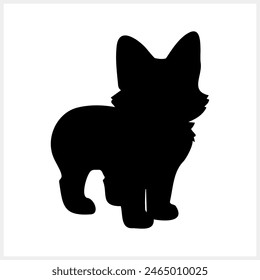 Doodle chihuahua dog isolated. Cartoon vector stock illustration. EPS 10