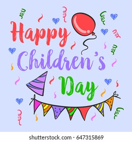 Doodle of childrens day background
