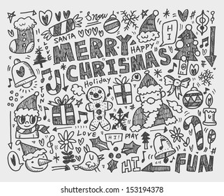 Doodle Christmas background