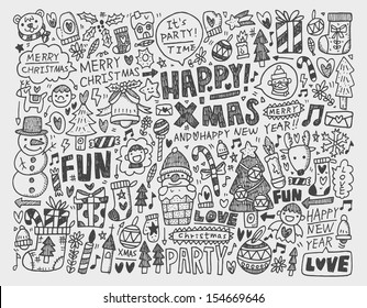 Doodle Christmas background