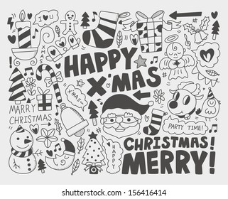 Doodle Christmas background