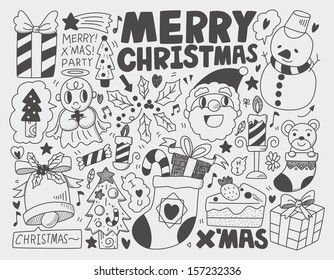 Doodle Christmas background