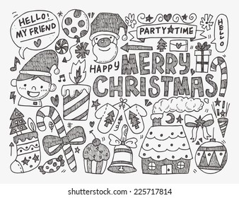 Doodle Christmas background