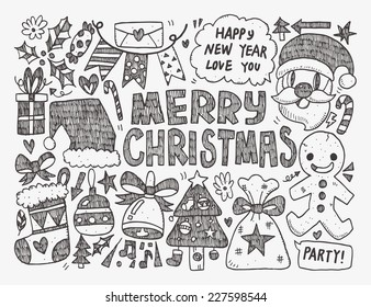 Doodle Christmas background