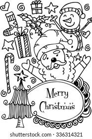 Doodle Christmas background

