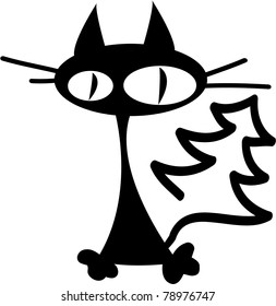 Doodle Christmas cat
