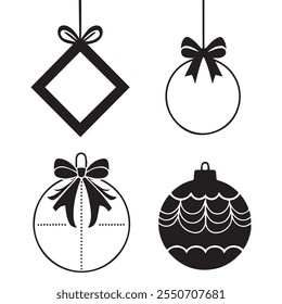 Doodle diseño de conjunto de elementos de Navidad