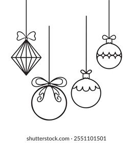 Doodle christmas  element set design