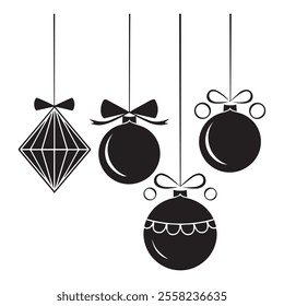 Doodle christmas  element set vector