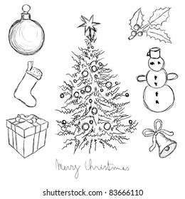 doodle christmas set