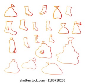 Doodle, Christmas set: Christmas boot, gift bag