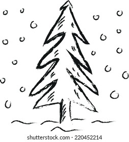 doodle Christmas tree