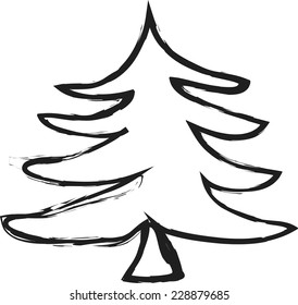 doodle christmas tree