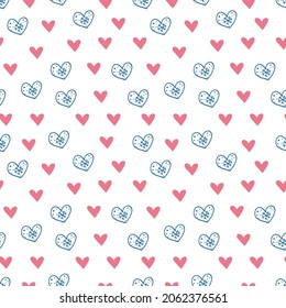 Doodle christmas vector seamless pattern