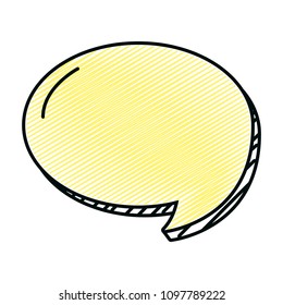 doodle circle chat bubble note text