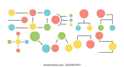 Doodle Circle Infographic Illustration Collection