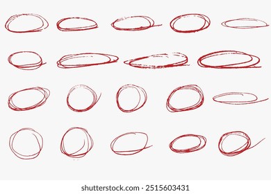 doodle circle in vector eps 10