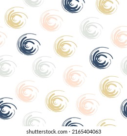 Doodle circles pattern background hand drawn. Abstract childish circle pattern for christmas card, new year invitation, poster, book cover, textile fabric, garment.