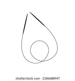 Doodle Circular Needles. Handicraft Accessories. Vector Flat Illustration, Isolated, Cartoon, Clipart.